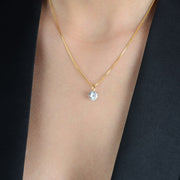 Colar Ponto de Luz Ouro 24k